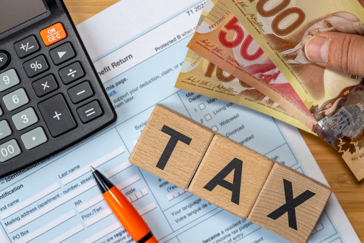 Professional tax services with Canadian currency